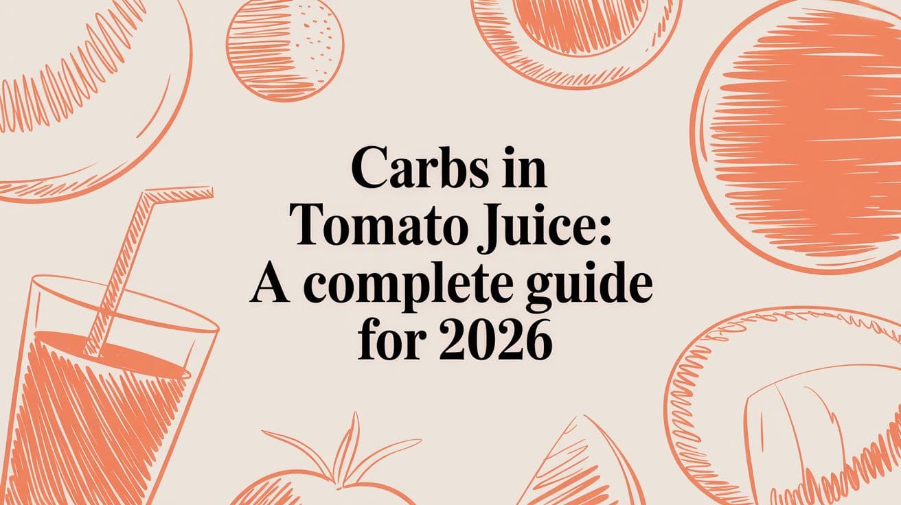 Carbs in Tomato Juice: A Complete Guide for 2026